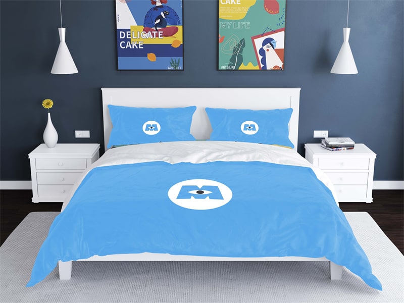 Monsters University Comfortable Bedding Three-Piece Soft and Breathable Duvet Cover Gift - Image 33