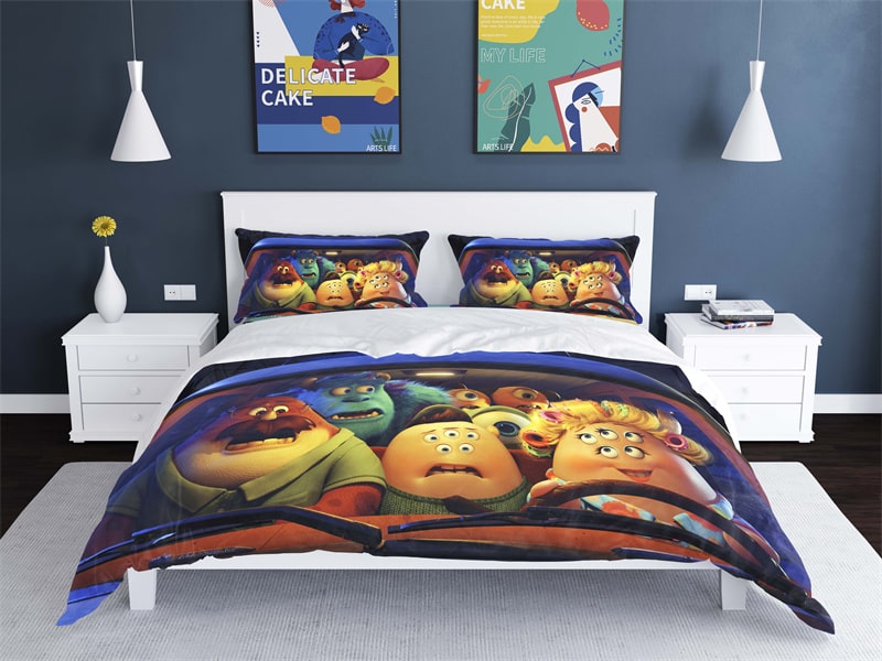 Monsters University Comfortable Bedding Three-Piece Soft and Breathable Duvet Cover Gift - Image 8