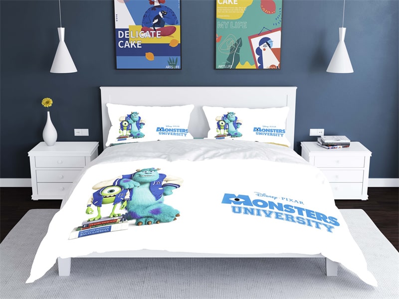 Monsters University Comfortable Bedding Three-Piece Soft and Breathable Duvet Cover Gift - Image 20