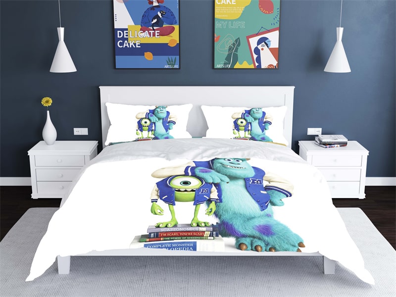 Monsters University Comfortable Bedding Three-Piece Soft and Breathable Duvet Cover Gift - Image 21