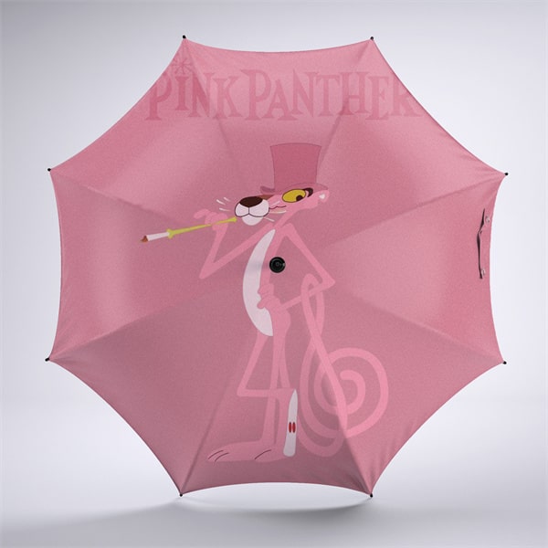 Pink Panther Foldable Umbrella For Sunny Rainy Anti-UV Umbrella - Image 7