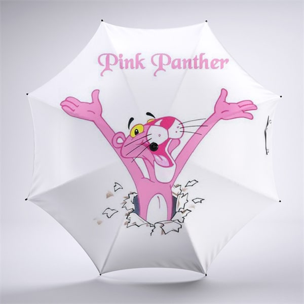 Pink Panther Foldable Umbrella For Sunny Rainy Anti-UV Umbrella - Image 8