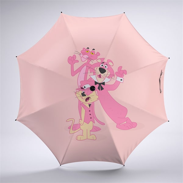 Pink Panther Foldable Umbrella For Sunny Rainy Anti-UV Umbrella - Image 12