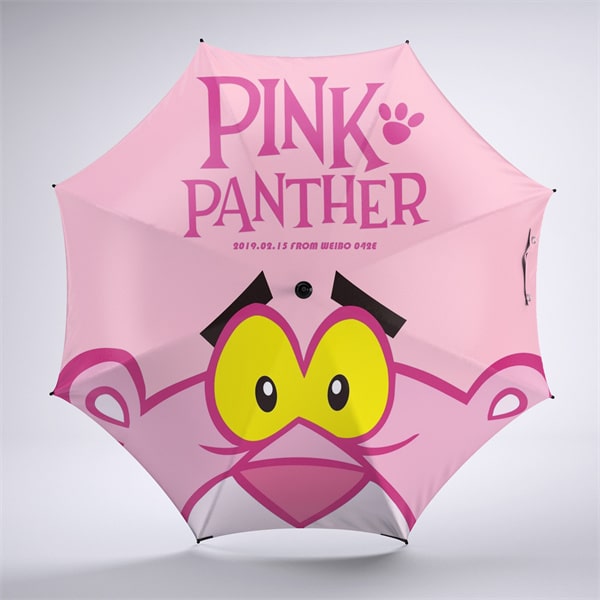 Pink Panther Foldable Umbrella For Sunny Rainy Anti-UV Umbrella - Image 14