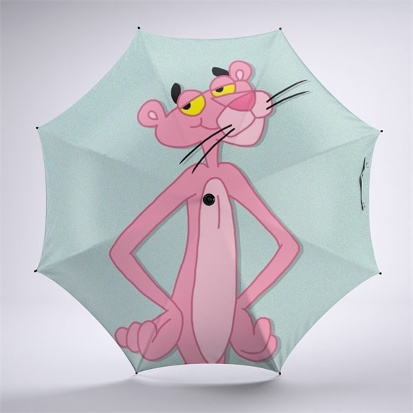 Pink Panther Foldable Umbrella For Sunny Rainy Anti-UV Umbrella - Image 3