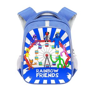 Rainbow Friends Backpack School Bag Blue