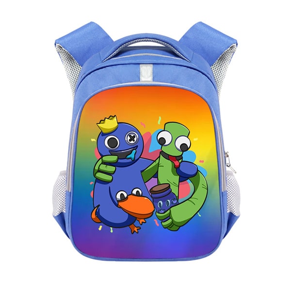 Rainbow Friends Backpack School Bag Blue - Image 2