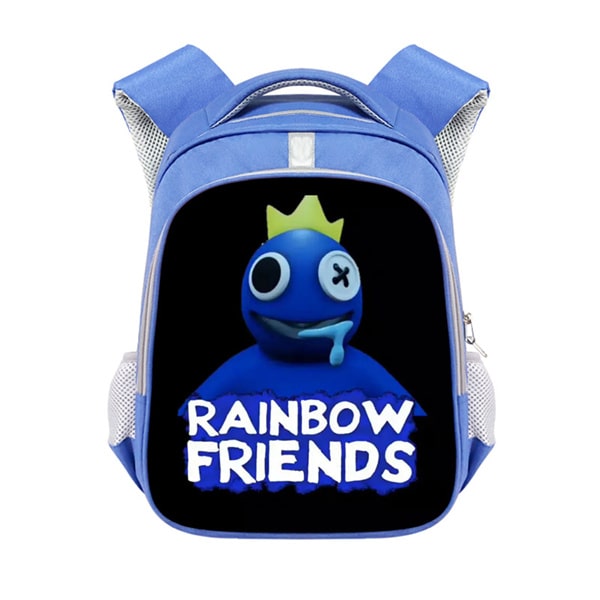 Rainbow Friends Backpack School Bag Blue - Image 3
