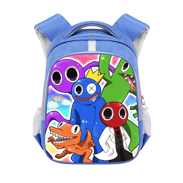 Rainbow Friends Backpack School Bag Blue - Image 4