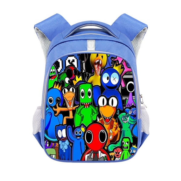 Rainbow Friends Backpack School Bag Blue - Image 5