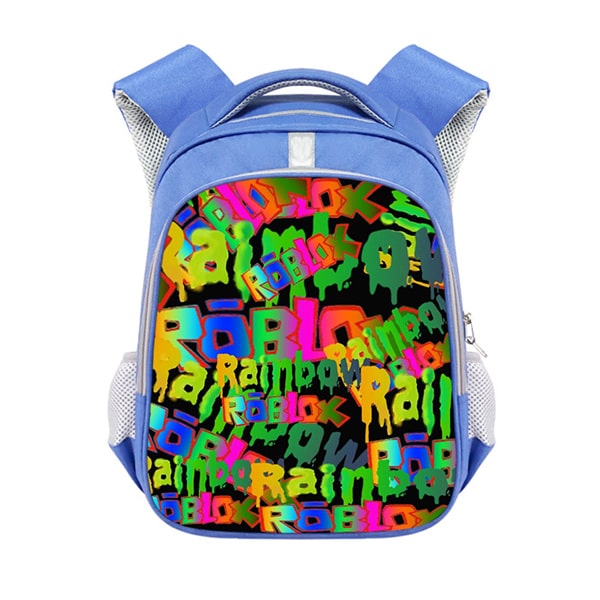 Rainbow Friends Backpack School Bag Blue - Image 6