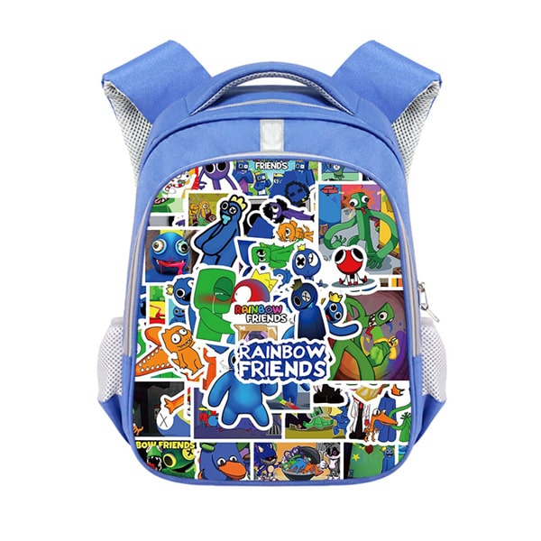 Rainbow Friends Backpack School Bag Blue - Image 11