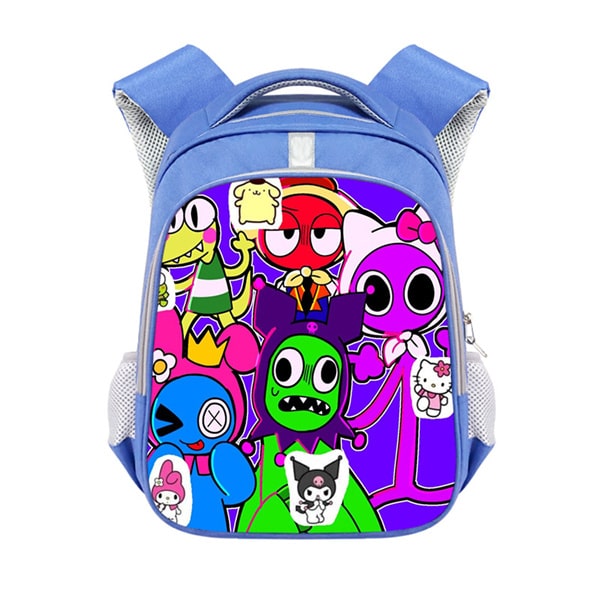 Rainbow Friends Backpack School Bag Blue - Image 9