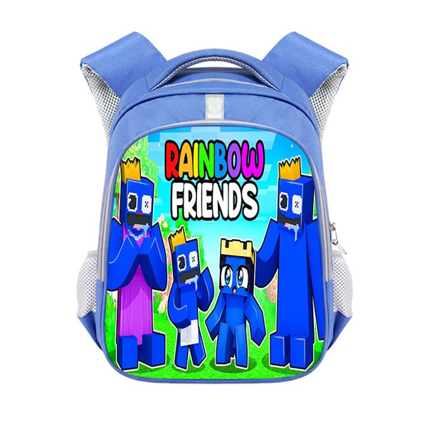 Rainbow Friends Backpack School Bag Blue - Image 13