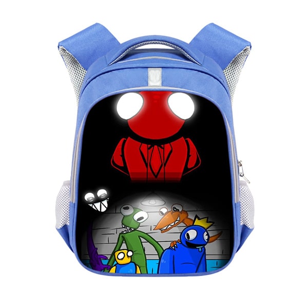 Rainbow Friends Backpack School Bag Blue - Image 14