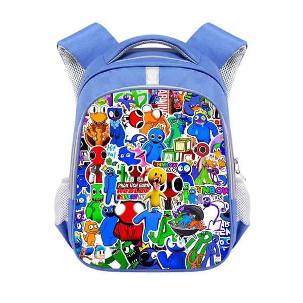 Rainbow Friends Backpack School Bag Blue - Image 15