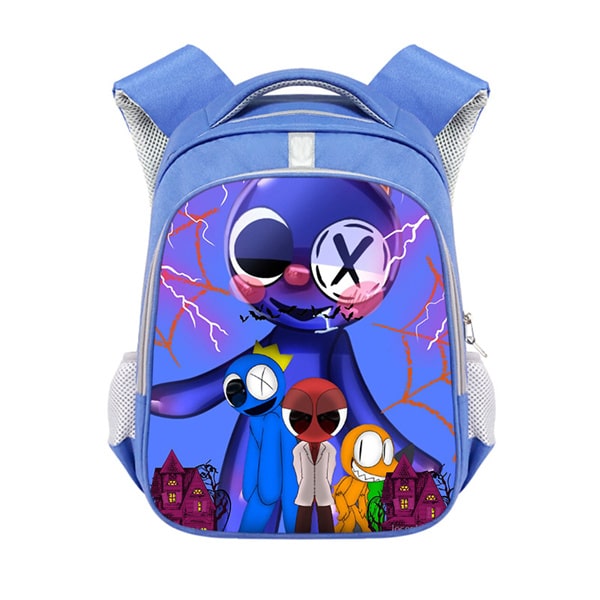 Rainbow Friends Backpack School Bag Blue - Image 17