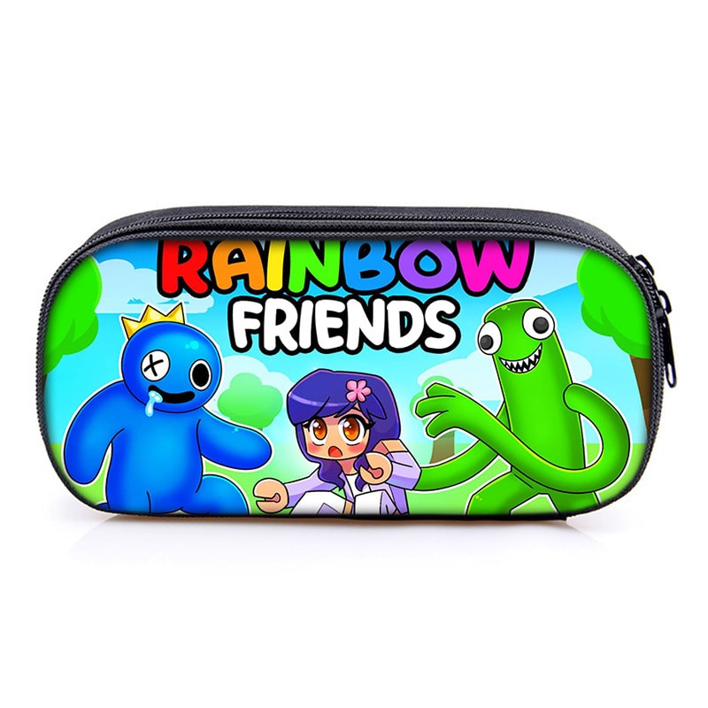 Rainbow Friends Large Pencil Case Purse Storage Bags Multifunction Cosmetic Bag