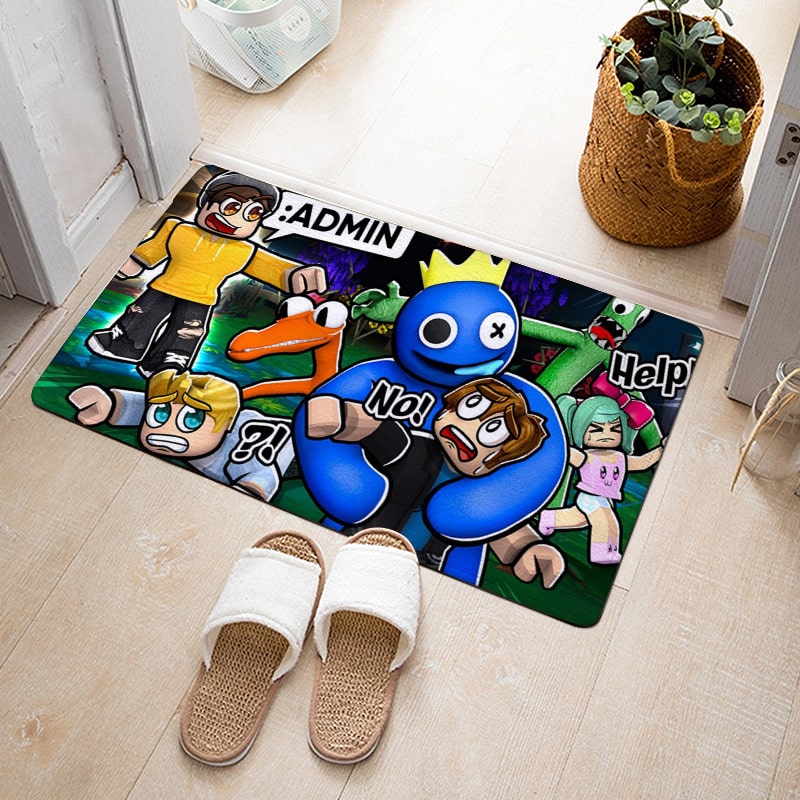 Rainbow Friends Ultra Soft Indoor Modern Area Rugs Fluffy Living Room Carpets Suitable For Children Bedroom