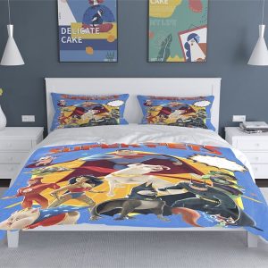 League Of Super-Pets Comfortable Bedding Three-Piece Soft and Breathable Duvet Cover Gift