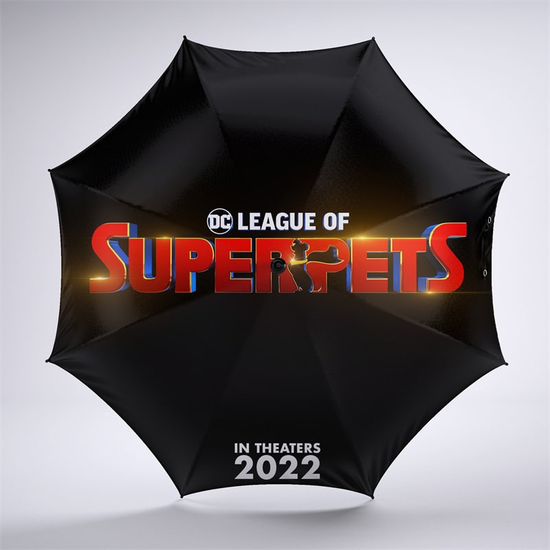 League Of Super-Pets Foldable Umbrella Sunny and Rainy Sunscreen Anti-uv Umbrella
