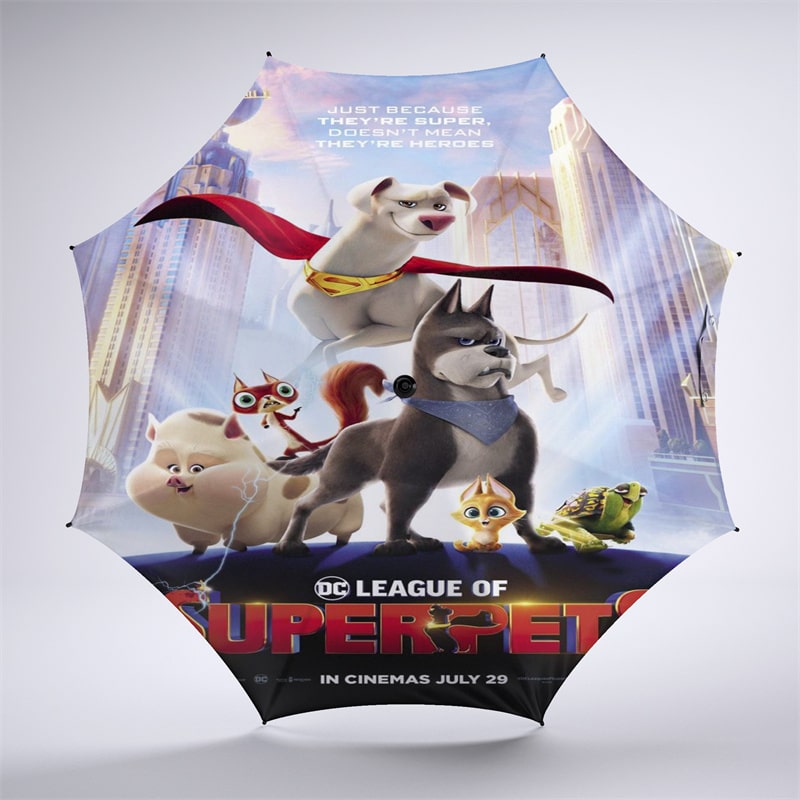 League Of Super-Pets Foldable Umbrella Sunny and Rainy Sunscreen Anti-uv Umbrella - Image 3