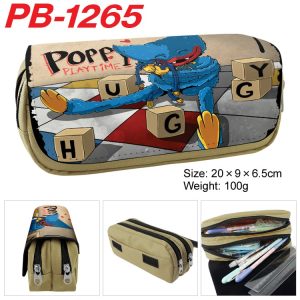 Poppy Palytime Pencil Bag anime Cartoon Animation Large Capacity Double layer Zipper Pencil Box Pencil Box Stationery Box