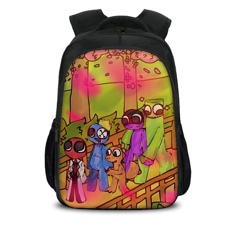 Rainbow Friends Backpack Kids Youth Student High Capacity Waterproof School Bag Birthday Gifts - Image 23