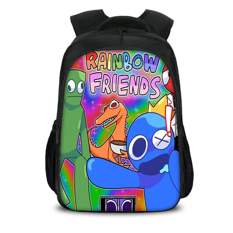 Rainbow Friends Backpack Kids Youth Student High Capacity Waterproof School Bag Birthday Gifts - Image 3