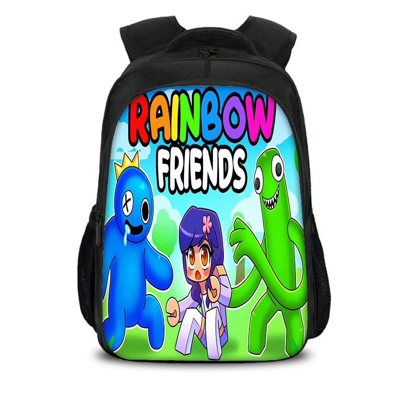 Rainbow Friends Backpack Kids Youth Student High Capacity Waterproof School Bag Birthday Gifts - Image 5