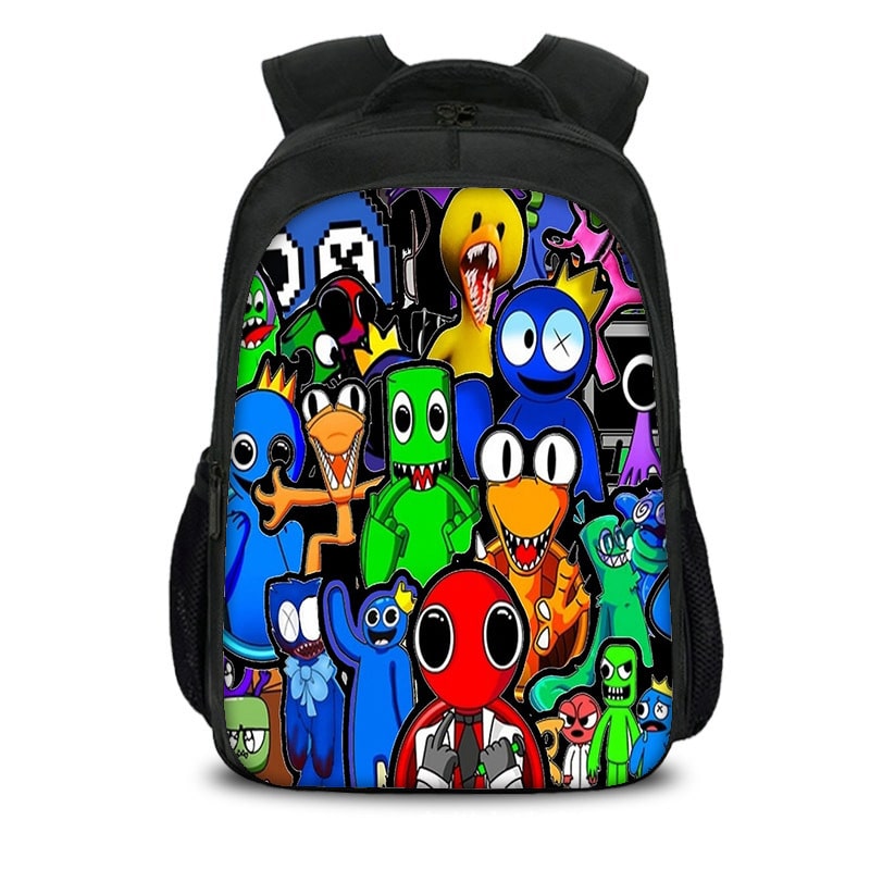 Rainbow Friends Backpack Kids Youth Student High Capacity Waterproof School Bag Birthday Gifts - Image 7