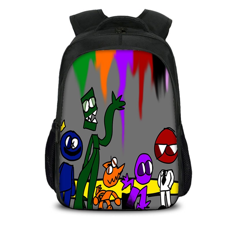 Rainbow Friends Backpack Kids Youth Student High Capacity Waterproof School Bag Birthday Gifts - Image 10