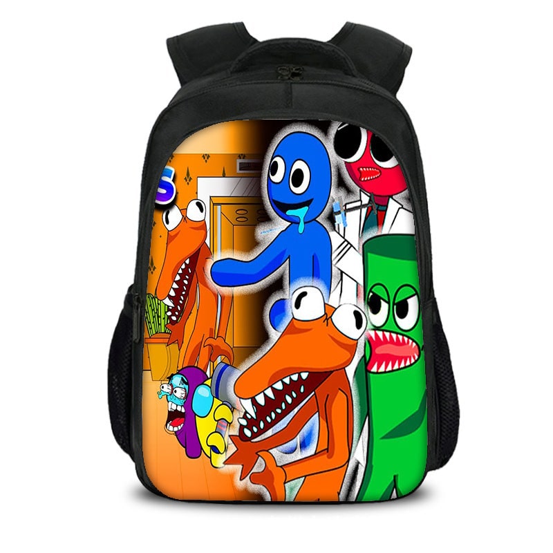 Rainbow Friends Backpack Kids Youth Student High Capacity Waterproof School Bag Birthday Gifts - Image 11