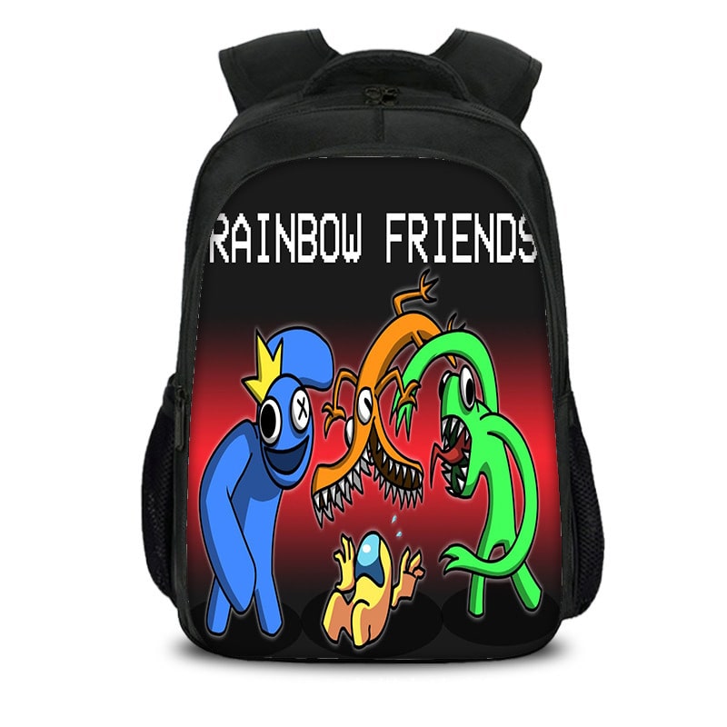Rainbow Friends Backpack Kids Youth Student High Capacity Waterproof School Bag Birthday Gifts - Image 14