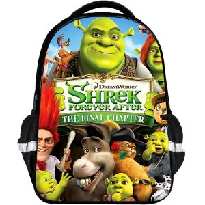 Shrek Backpack Kids Youth Student High Capacity Waterproof School Bag Birthday Gifts