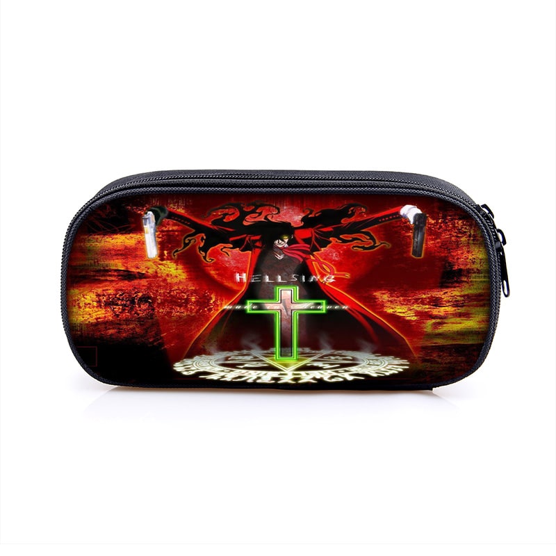 Hellsing Large Pencil Case Purse Storage Bags Multifunction Cosmetic Bag - Image 5
