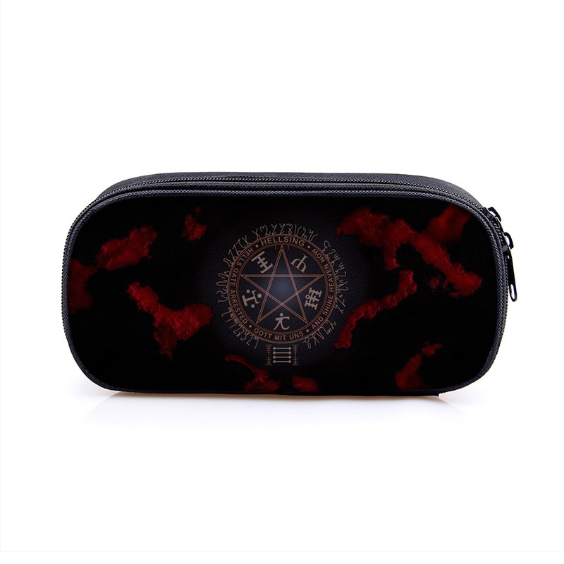 Hellsing Large Pencil Case Purse Storage Bags Multifunction Cosmetic Bag - Image 14