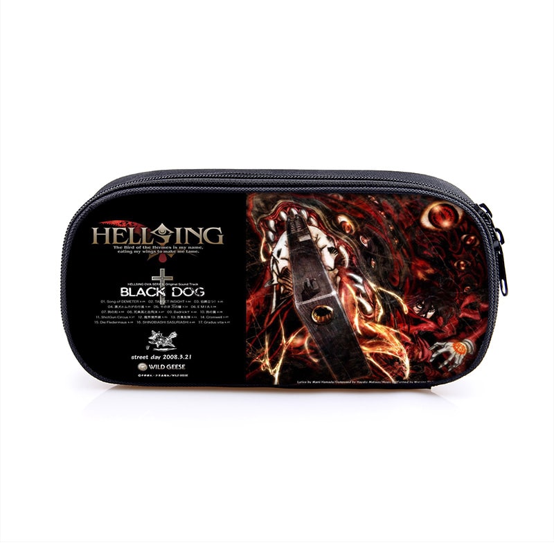 Hellsing Large Pencil Case Purse Storage Bags Multifunction Cosmetic Bag - Image 21