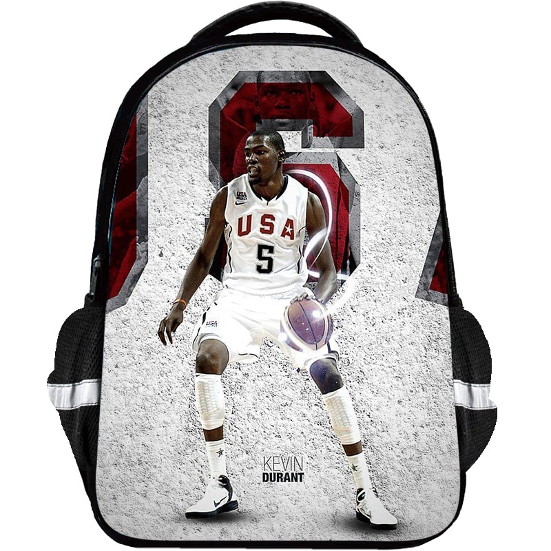 Kevin Durant Backpack Kids Youth Student High Capacity Waterproof School Bag Birthday Gifts - Image 7