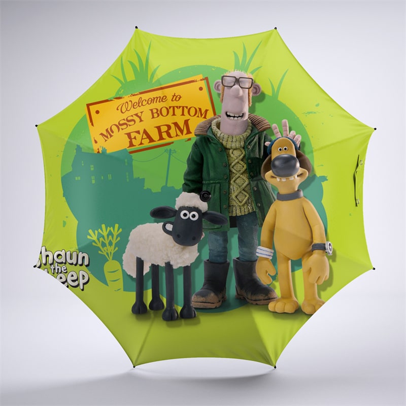 Shaun the Sheep Foldable Umbrella For Sunny Rainy Anti-UV Umbrella - Image 10