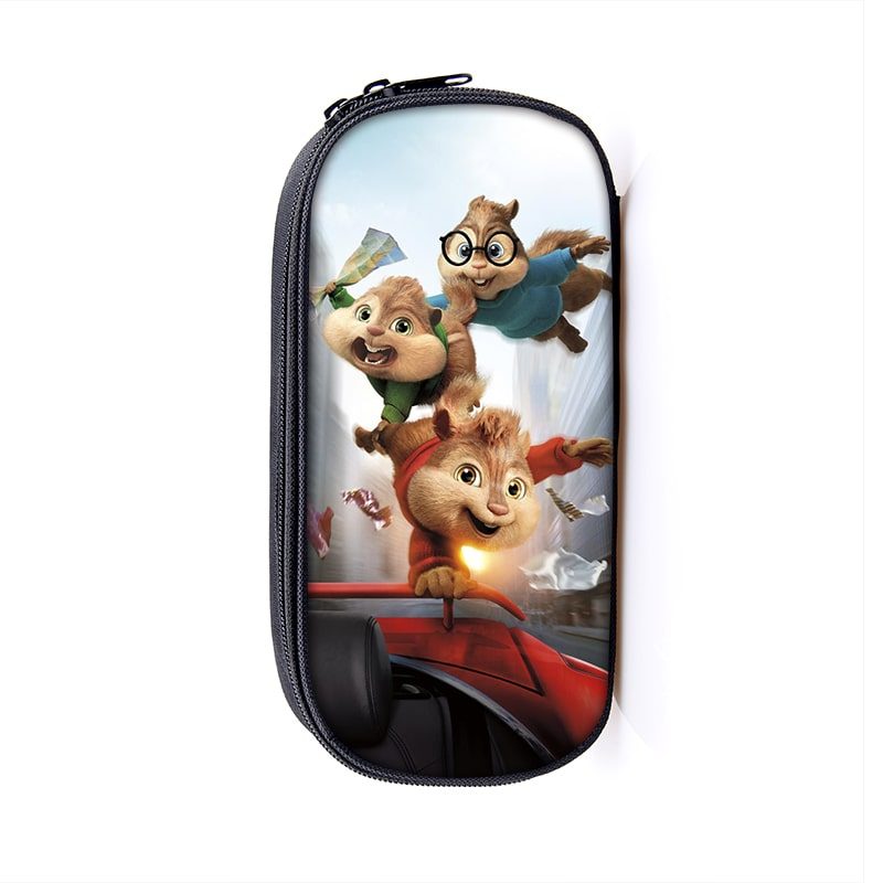 Alvin And The Chipmunks Large Pencil Case Purse Storage Bags Multifunction Cosmetic Bag Gift - Image 14