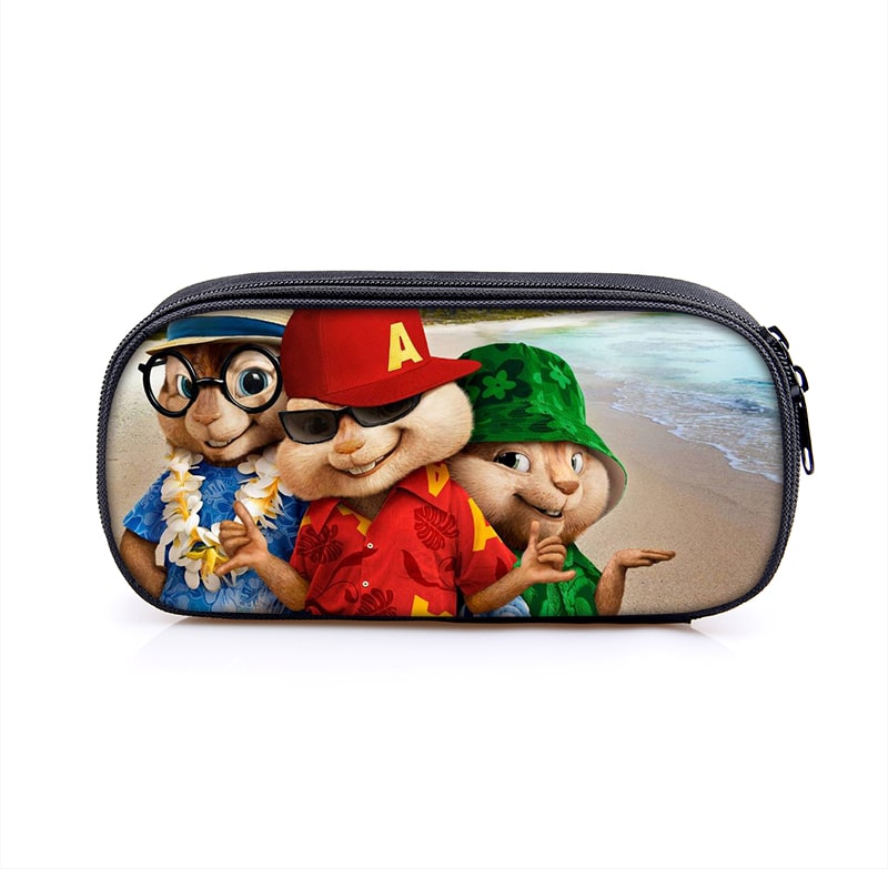 Alvin And The Chipmunks Large Pencil Case Purse Storage Bags Multifunction Cosmetic Bag Gift - Image 16