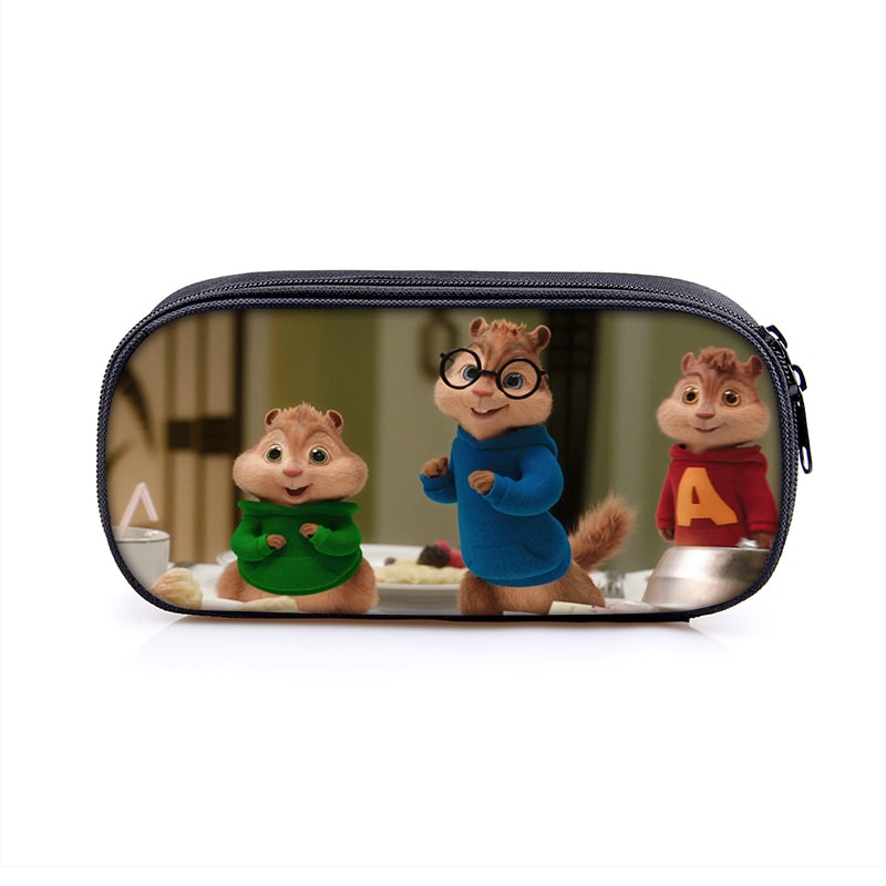 Alvin And The Chipmunks Large Pencil Case Purse Storage Bags Multifunction Cosmetic Bag Gift - Image 17