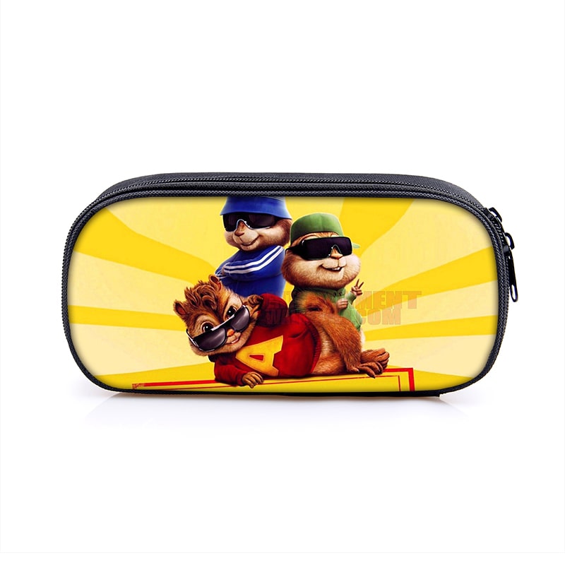 Alvin And The Chipmunks Large Pencil Case Purse Storage Bags Multifunction Cosmetic Bag Gift - Image 21