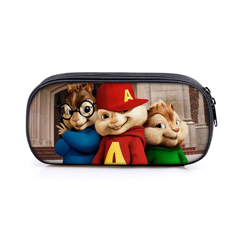Alvin And The Chipmunks Large Pencil Case Purse Storage Bags Multifunction Cosmetic Bag Gift - Image 3