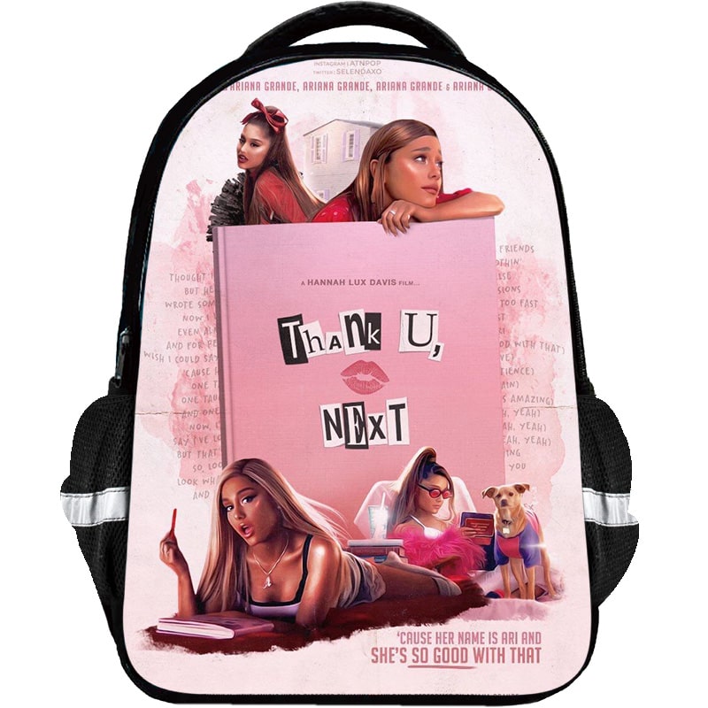 Ariana Grande Backpack Kids Youth Student High Capacity Waterproof School Bag Birthday Gifts