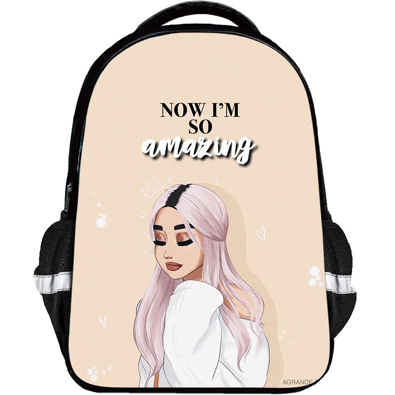 Ariana Grande Backpack Kids Youth Student High Capacity Waterproof School Bag Birthday Gifts - Image 15