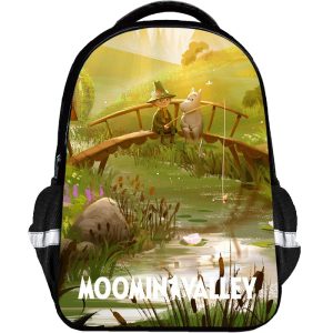 Moomin Backpack Kids Youth Student High Capacity Waterproof School Bag Birthday Gifts