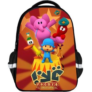 Pocoyo Backpack Kids Youth Student High Capacity Waterproof School Bag Birthday Gifts