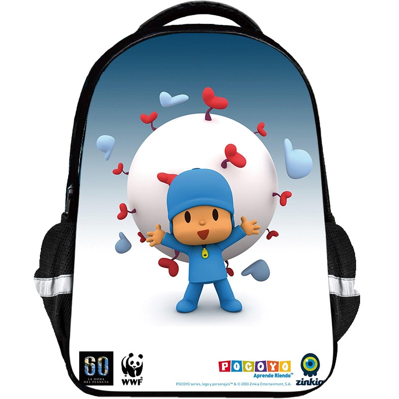 Pocoyo Backpack Kids Youth Student High Capacity Waterproof School Bag Birthday Gifts - Image 13